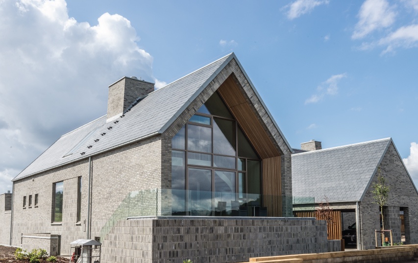 danish family home with thermoslate system in the roof