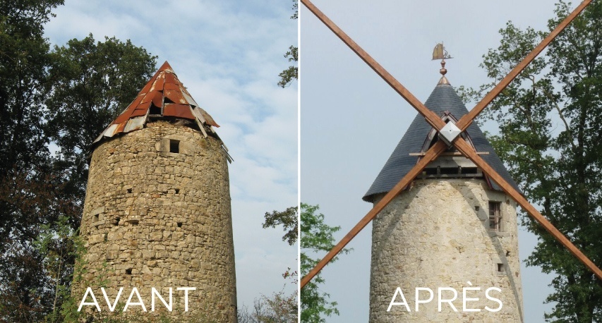 moulin baron avant et press renovation
