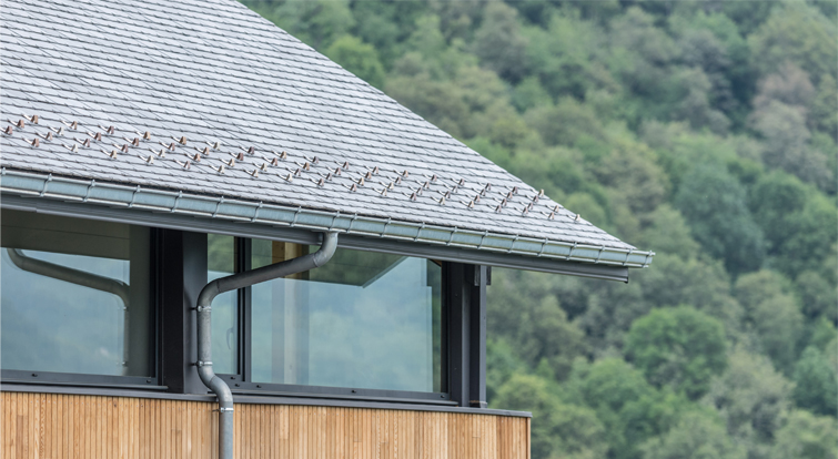 thermoslate solar roof on a french house 