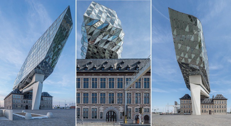 bovenstructuur Haven Antwerpen van Zaha Hadid