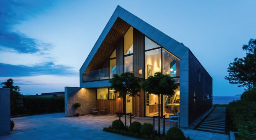 Villa P - House in Denmark with a rainscreen facade