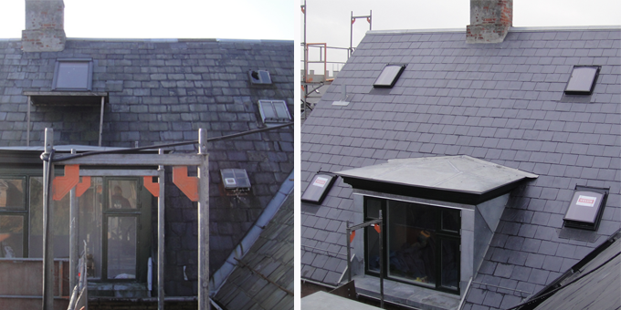 natural slate roof renovation