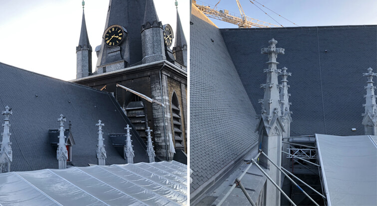 restauratie van de kathedraal van Luik