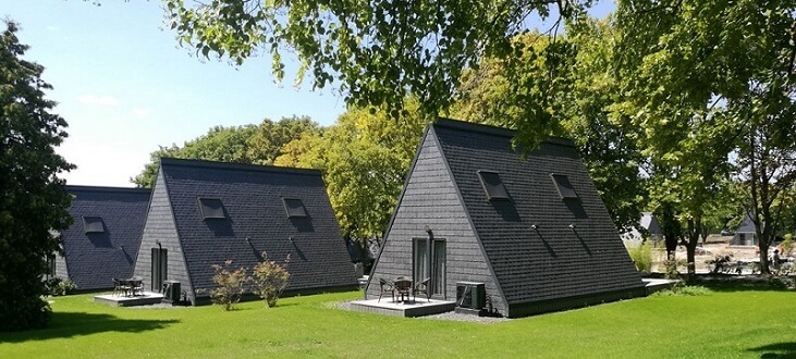 tiny houses slate roofing cladding