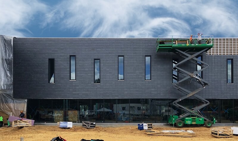 library in richmond (usa) with cupaclad rainscreen cladding system