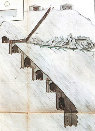 Travail dans une culée de Rimogne (1760)
