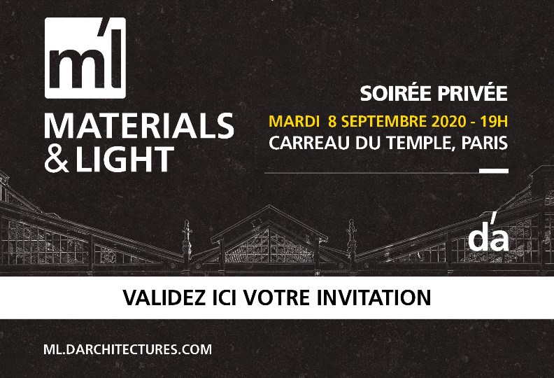 material & light invitations
