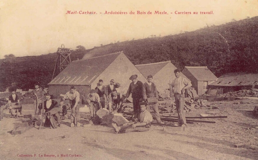 ardoisieres-bretonnes carriers au travail