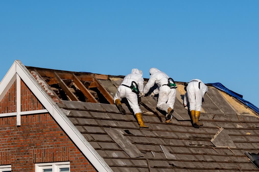 remove asbestos roof