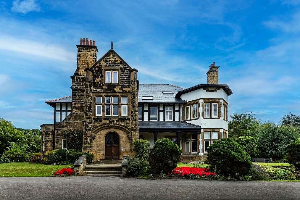 an Edwardian residence with slate roof