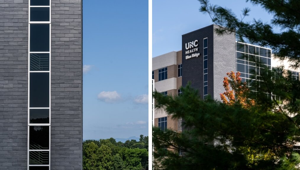 towers at the UNC Health Blue Ridge