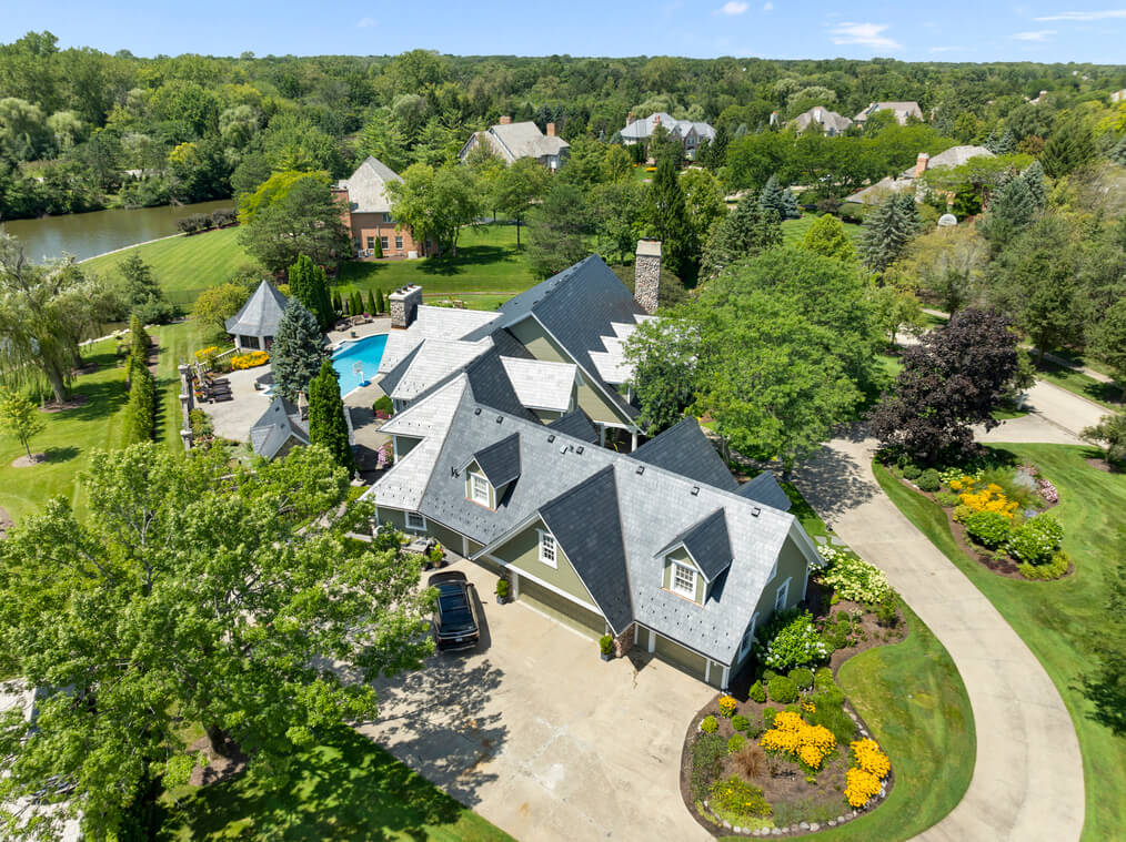 readyslate roof in lake forest house