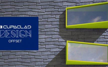 CUPACLAD Design OFFSET, design asymétrique pour façades ventilées